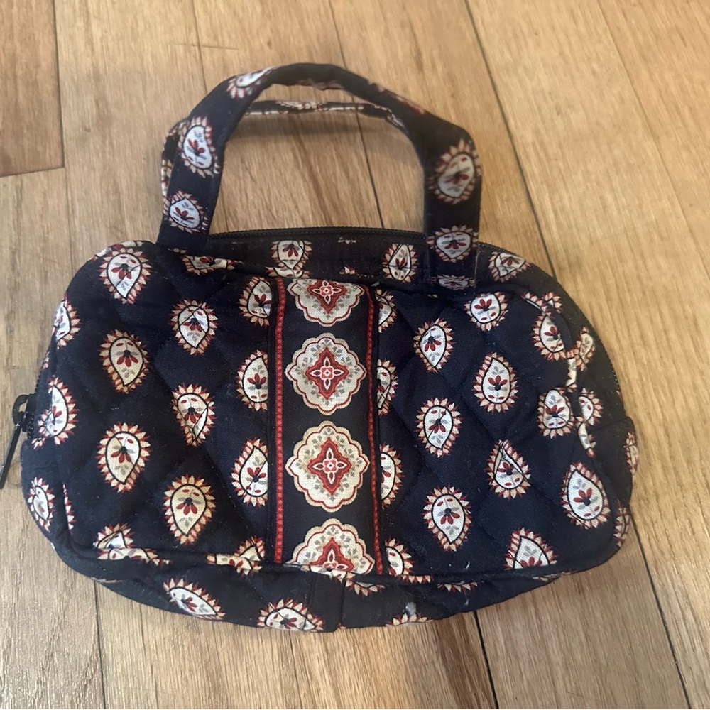 Vera Bradley Black and Red Patterned Tiny Bag